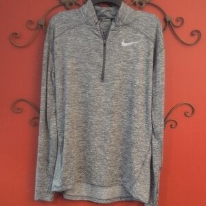 Nike Gray Quarter-Zip Pullover